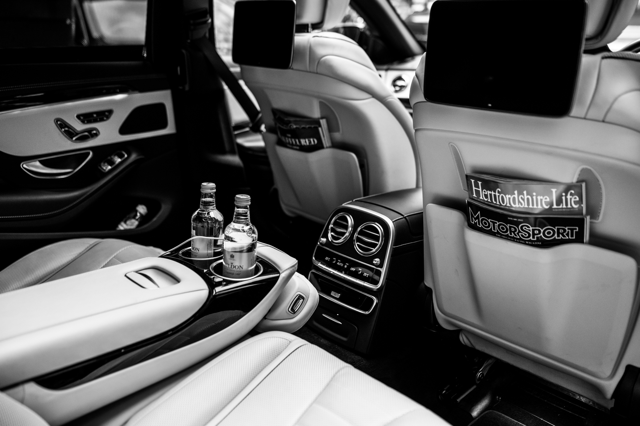 Inside a luxury OUNO car
