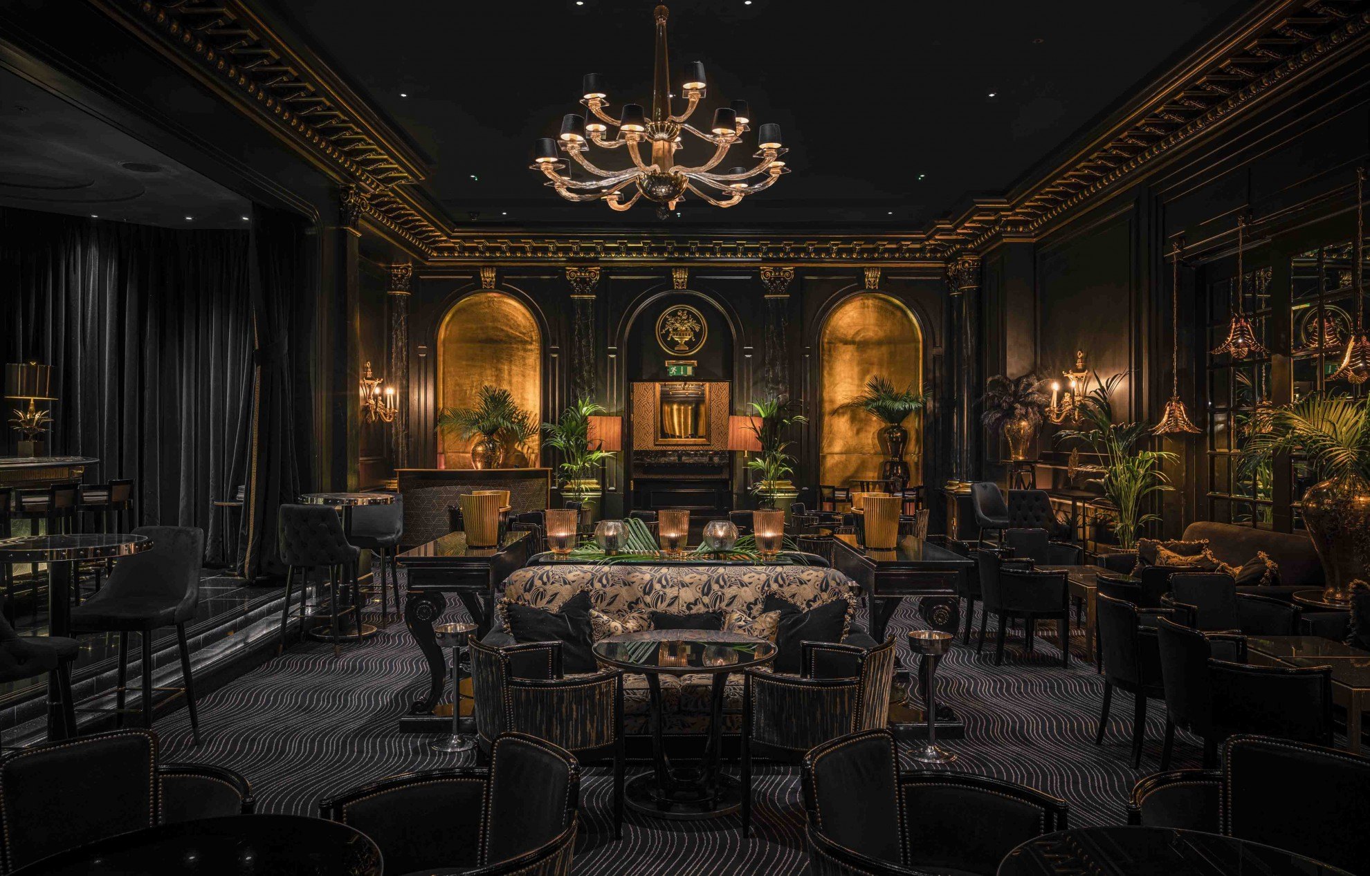 A beautiful bar at The Savoy Hotel in London