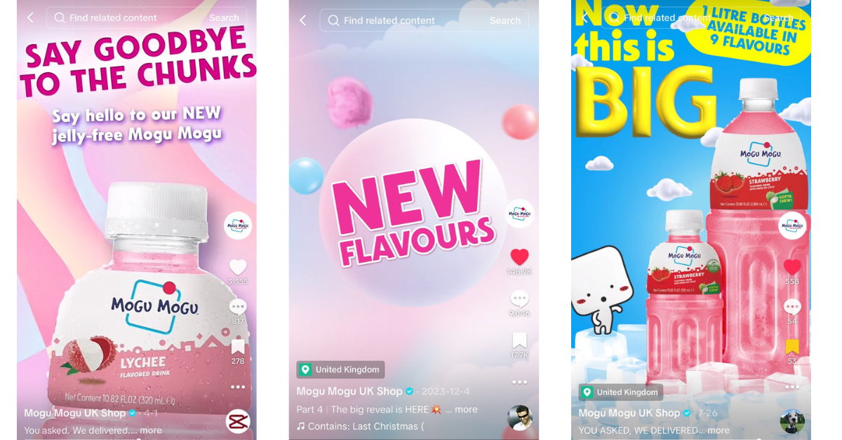 Mogu Mogu high performing TikTok videos with CEEK's marketing strategy